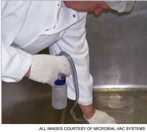 The M-Vac is a non-destructive, highly sensitive sampling method.